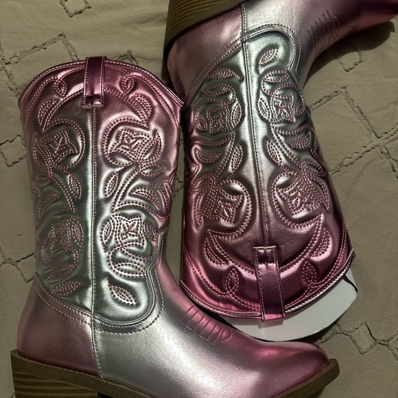 Steve Madden Girl’s Metallic Cowboy Boots, Brand new, size 5 - Picture 7 of 11